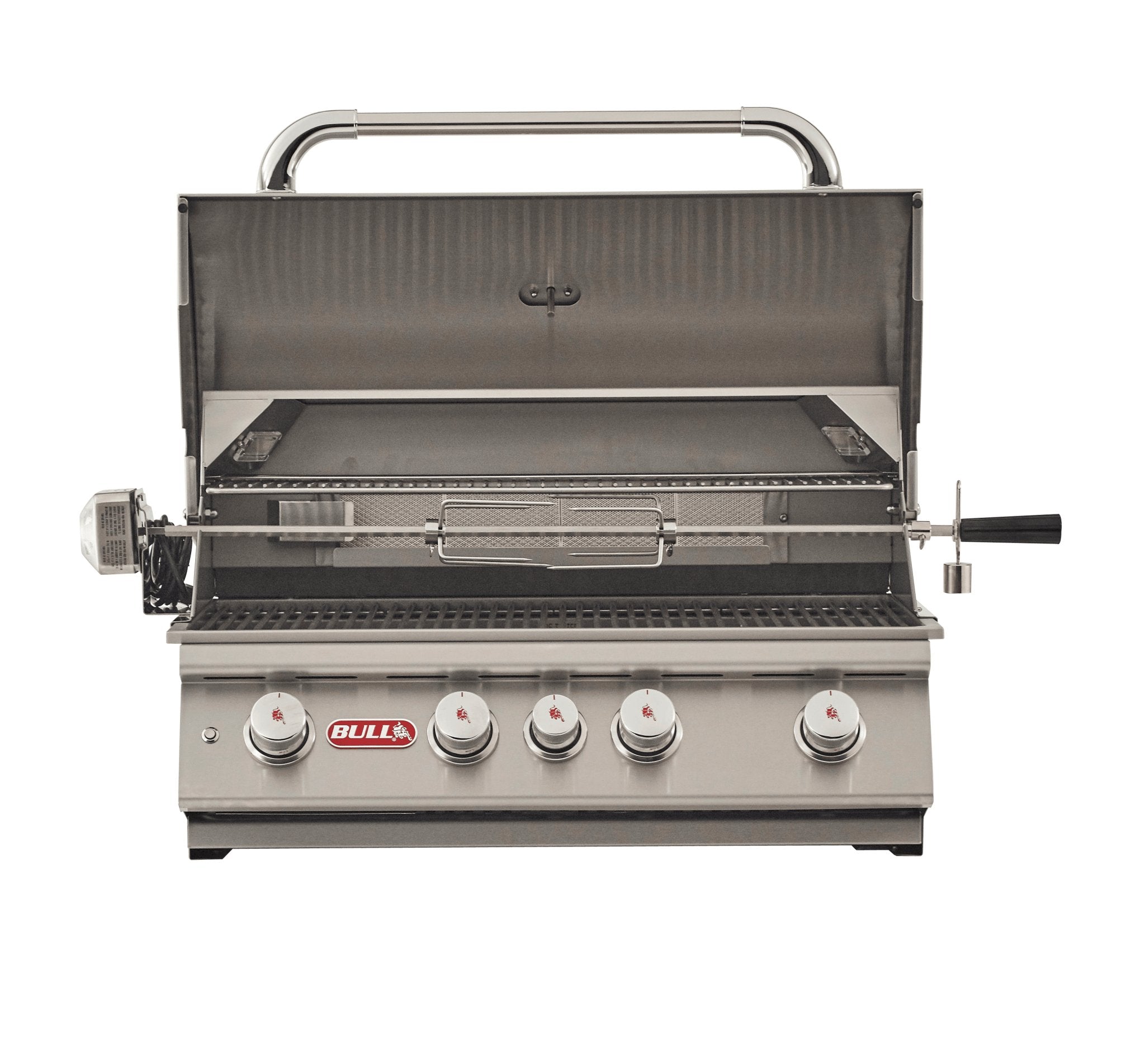 BullBull Angus 30-Inch Drop In Grill with Four Burners, 75,000 BTUs with Lights, Rotisserie 47628- BetterPatio.com