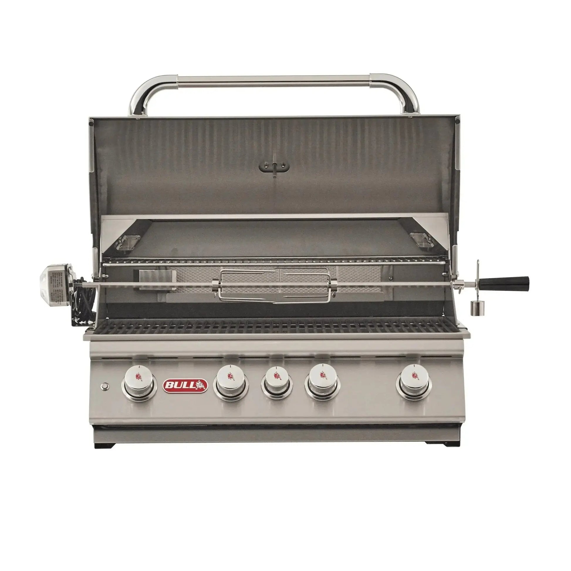 BullBull Angus 30-Inch Drop In Grill with Four Burners, 75,000 BTUs with Lights, Rotisserie 47628- BetterPatio.com