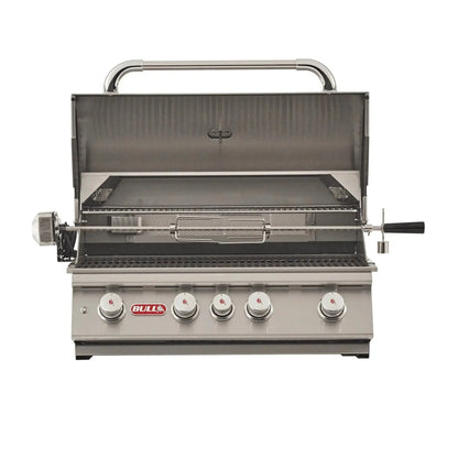 BullBull Angus 30-Inch Drop In Grill with Four Burners, 75,000 BTUs with Lights, Rotisserie 47628- BetterPatio.com