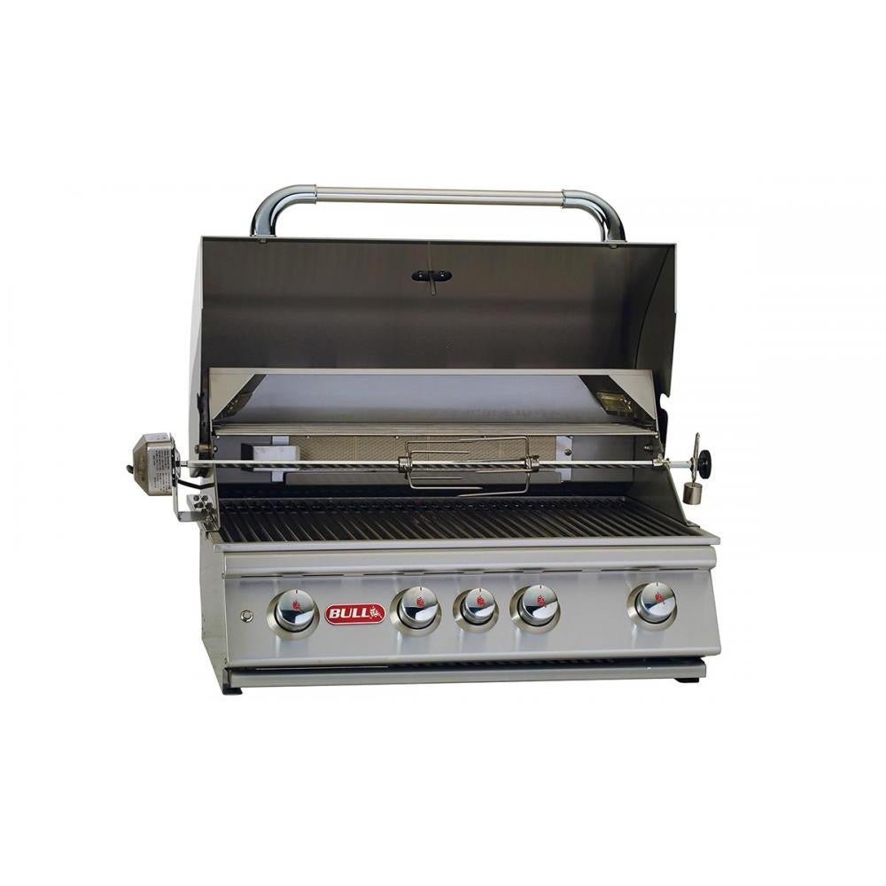 BullBull Angus 30-Inch Drop In Grill with Four Burners, 75,000 BTUs with Lights, Rotisserie 47628- BetterPatio.com