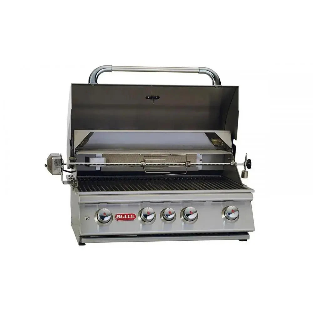 BullBull Angus 30-Inch Drop In Grill with Four Burners, 75,000 BTUs with Lights, Rotisserie 47628- BetterPatio.com