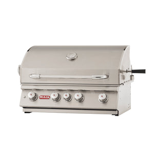 BullBull Angus 30-Inch Drop In Grill with Four Burners, 75,000 BTUs with Lights, Rotisserie 47628- BetterPatio.com