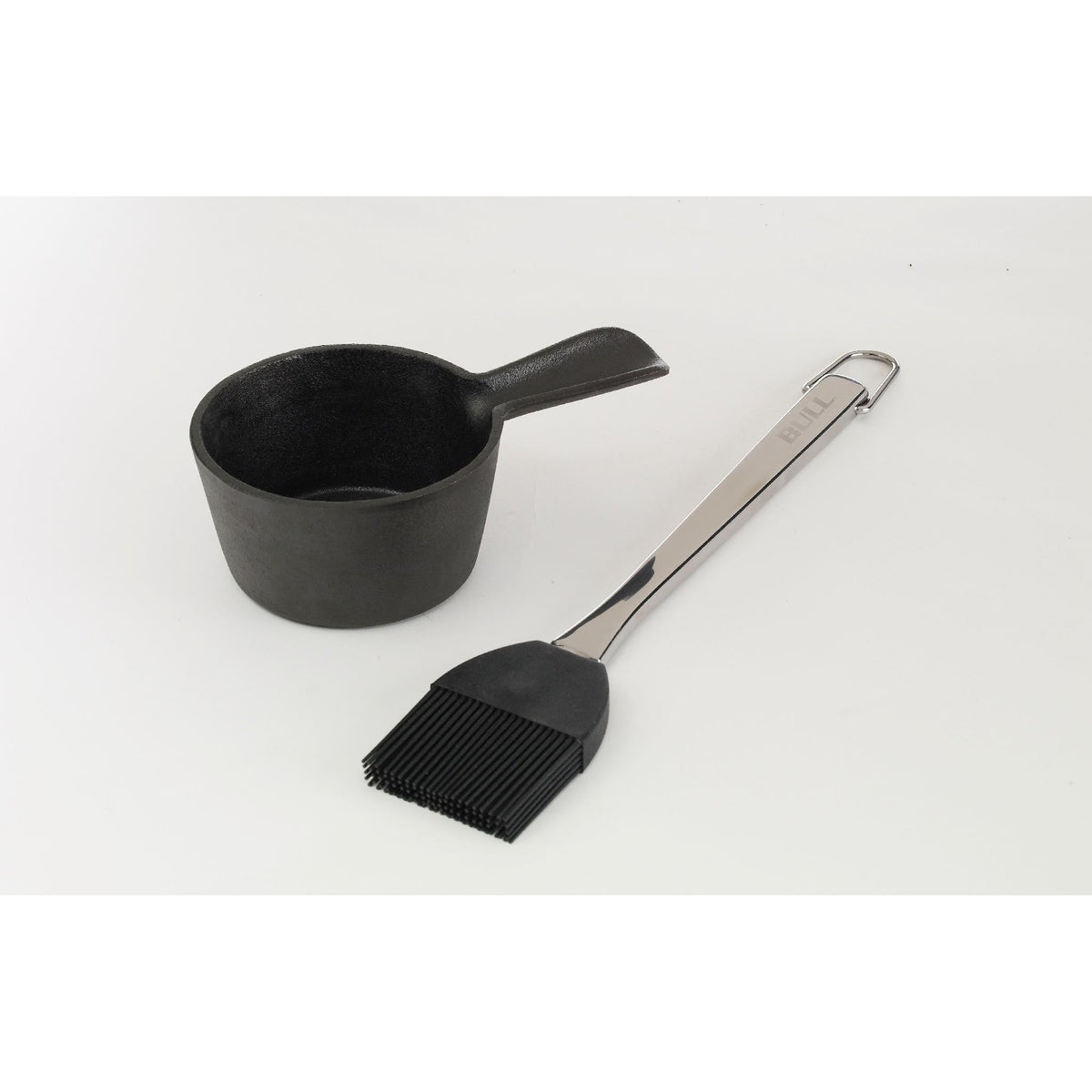 BullBull Cast Iron Sauce Pot with Basting Brush - Stainless handle Silicone Head 24129 24129- BetterPatio.com