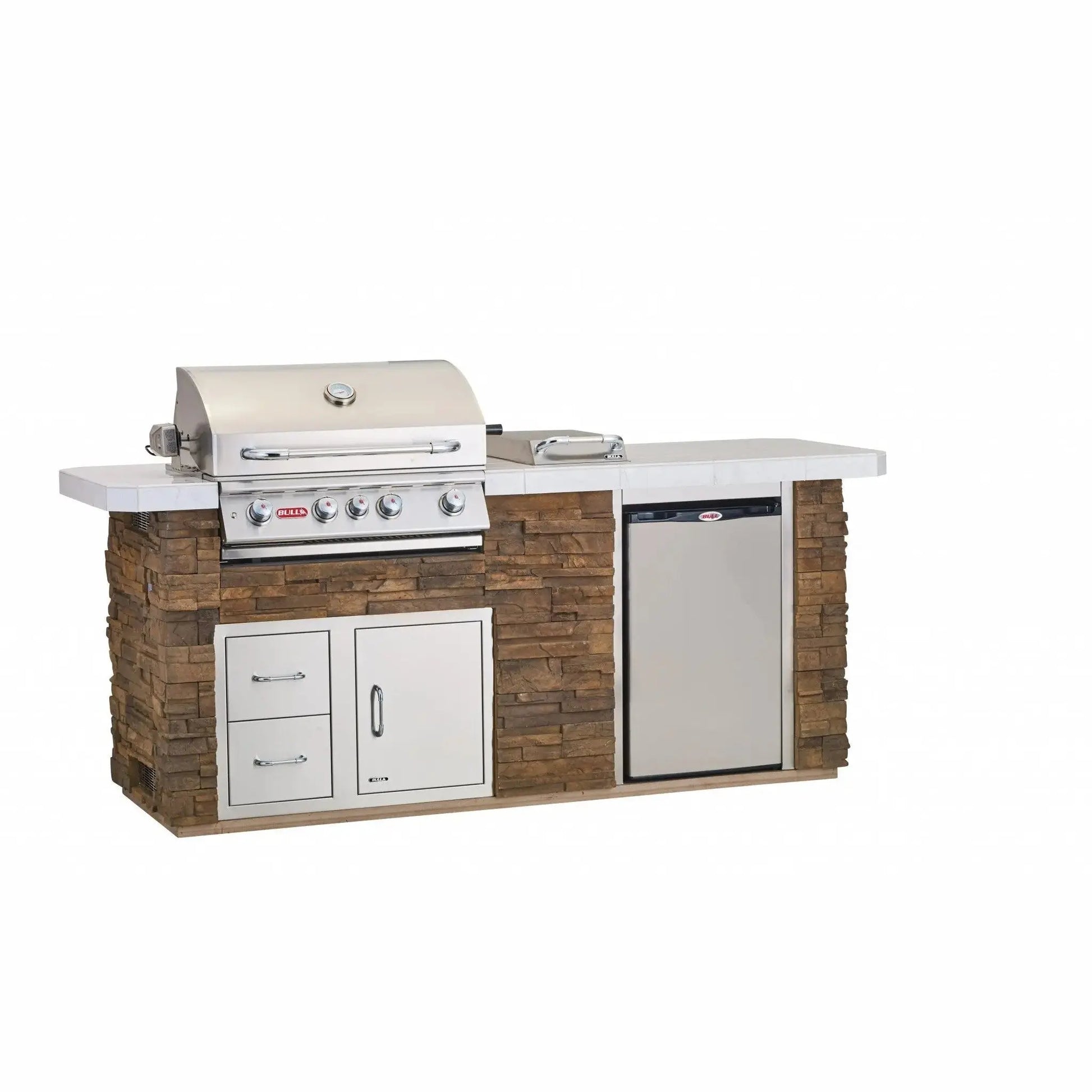 BullBull Outdoor 8 Foot Outdoor Kitchen BBQ Island 31010- BetterPatio.com