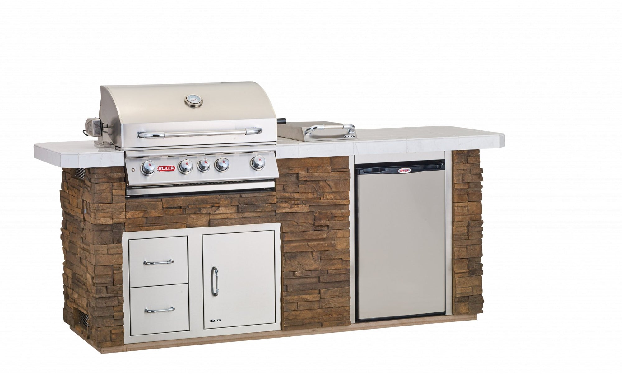 BullBull Outdoor 8 Foot Outdoor Kitchen BBQ Island 31010- BetterPatio.com