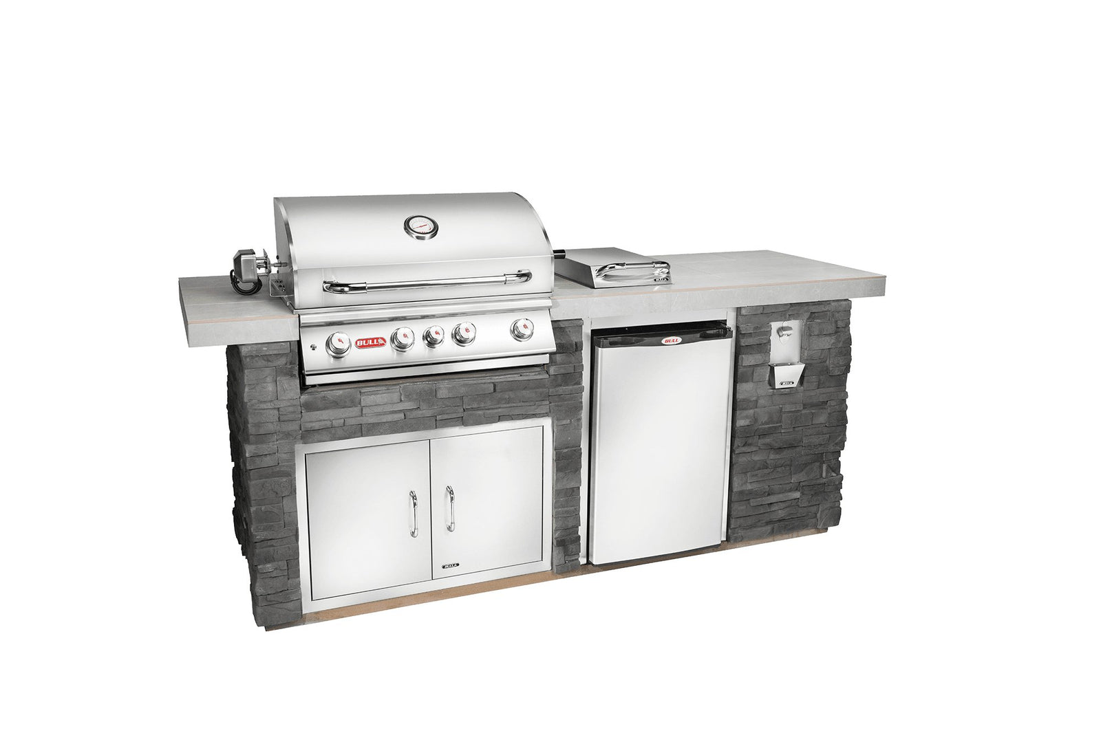 BullBull Outdoor 8 Foot Outdoor Kitchen BBQ Island 31010- BetterPatio.com