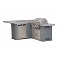 Bull Outdoor 8 Foot L-Shaped Jr. Gourmet Q BBQ Island