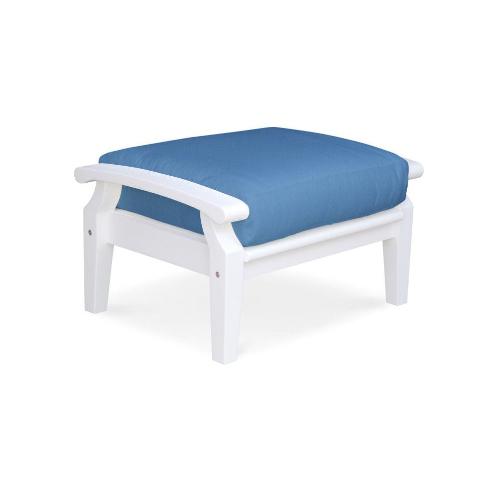 Douglas Nance Cayman White Deep Seating Ottoman DN2204W - BetterPatio.com