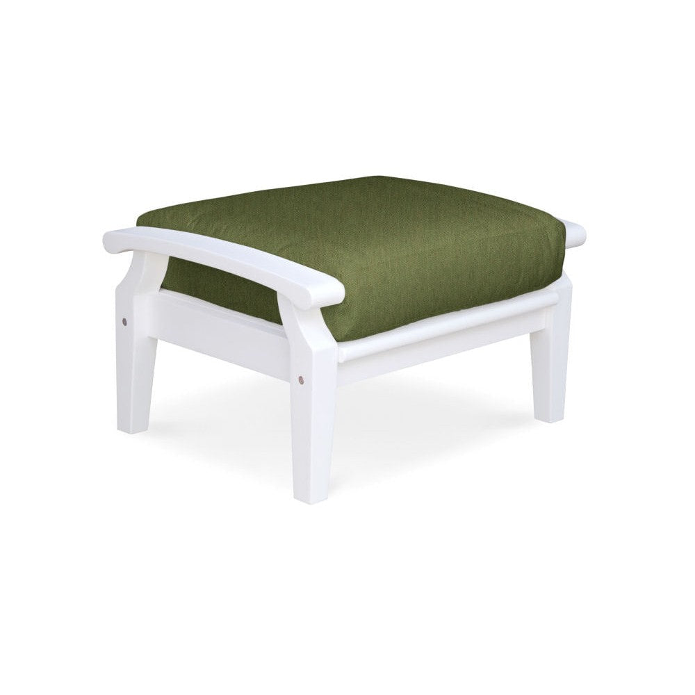 Douglas Nance Cayman White Deep Seating Ottoman DN2204W - BetterPatio.com