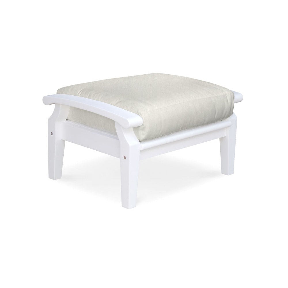Douglas Nance Cayman White Deep Seating Ottoman DN2204W - BetterPatio.com