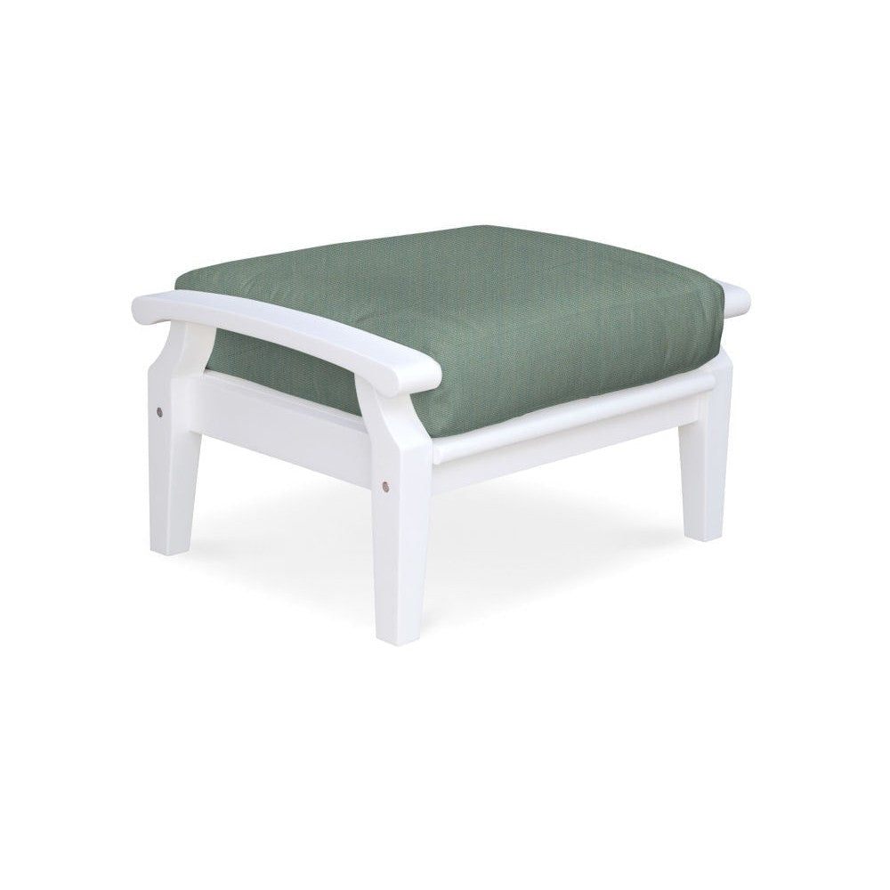 Douglas Nance Cayman White Deep Seating Ottoman DN2204W - BetterPatio.com