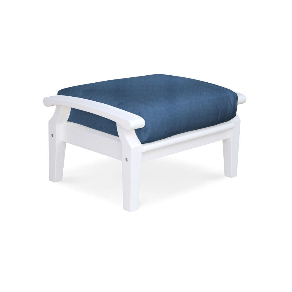 Douglas Nance Cayman White Deep Seating Ottoman DN2204W - BetterPatio.com
