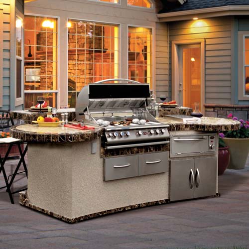 Cal FlameCal Flame 11 Ft. Grand Pavilion BBQ Island GPV3032 GPV3032- BetterPatio.com
