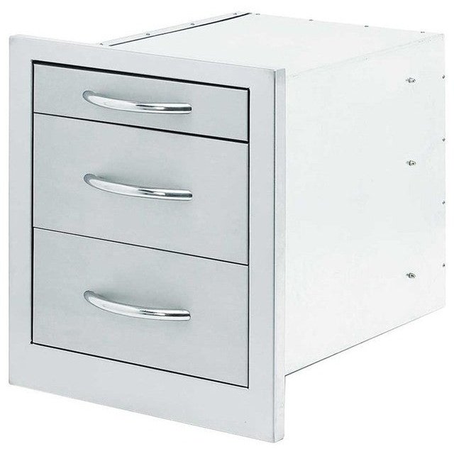 Cal FlameCal Flame 3 Drawer Wide Storage BBQ08866 BBQ08866- BetterPatio.com