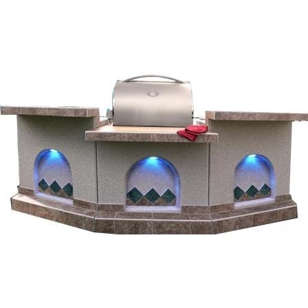 Cal FlameCal Flame 3 Piece Outdoor Kitchen Island - e3100 e3100- BetterPatio.com