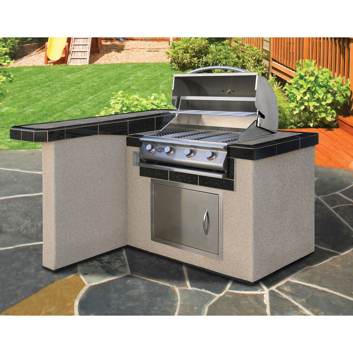 Cal Flame BBQ Island L-Shaped BBK401