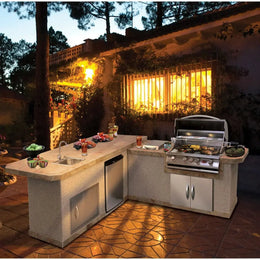 Cal Flame 8-Foot L-Shaped Outdoor Kitchen Island — LBK870