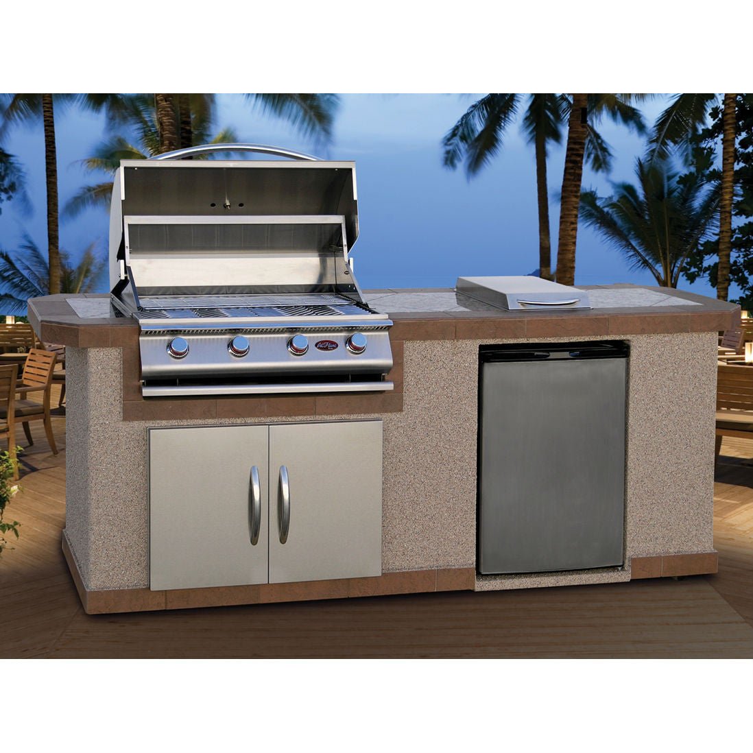 Cal FlameCal Flame 8 ft. BBQ Island BBK801 LBK-801- BetterPatio.com