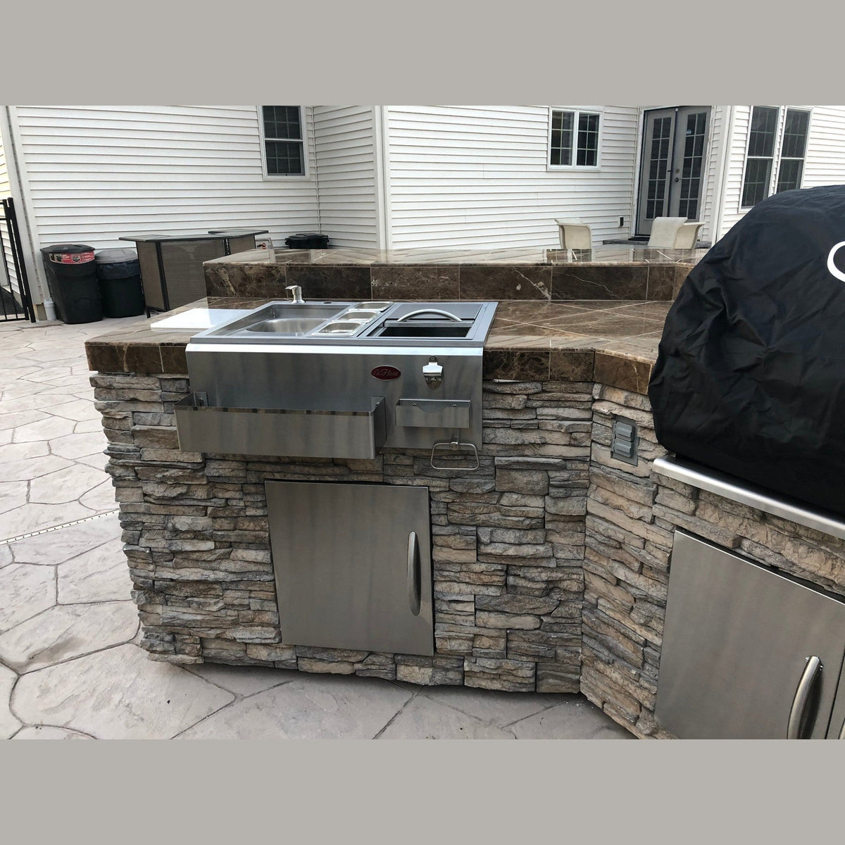 Cal Flame 15 foot Grand Pavilion Customizable BBQ Island GPV3100 // BetterPatio.com