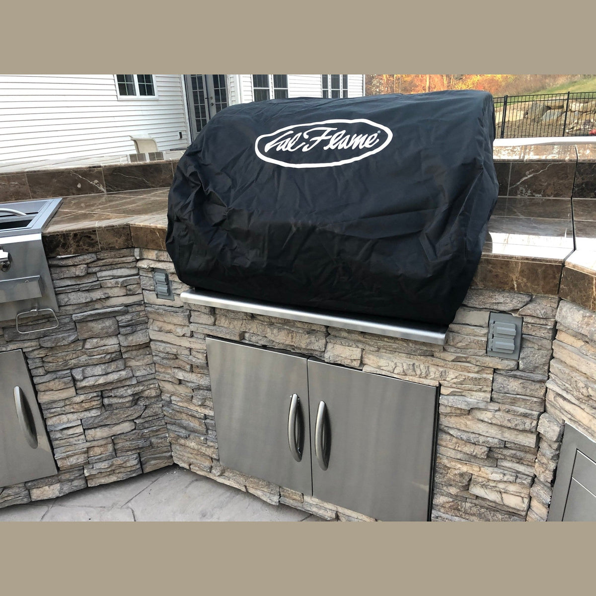 Cal Flame 15 foot Grand Pavilion Customizable BBQ Island GPV3100 // BetterPatio.com