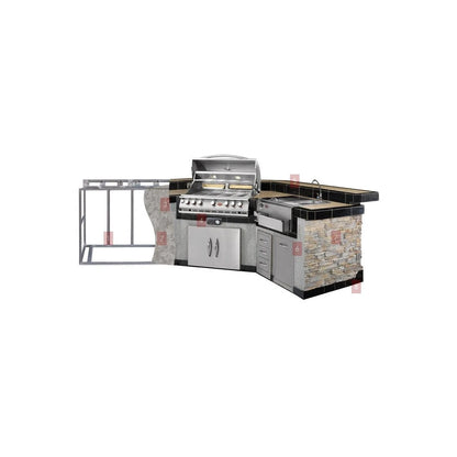 Cal Flame 15 foot Grand Pavilion Customizable BBQ Island GPV3100 // BetterPatio.com