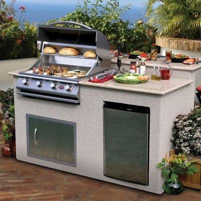 Cal FlameCal Flame Customizable 6 Foot BBQ Island Pavilion PV6016 PV6016- BetterPatio.com