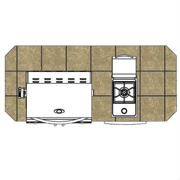 Cal Flame 7 foot Cultured Stone Grill Island with 4-Burner Gas Grill  // BetterPatio.com
