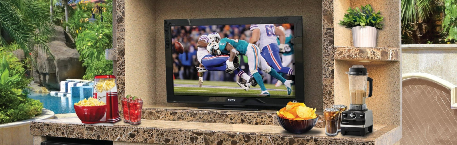 Cal FlameCal Flame Outdoor Entertainment Center ODC-1 Paradise ODC-1 Paradise- BetterPatio.com