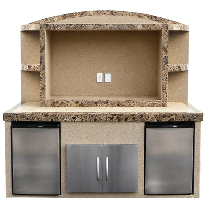 Cal FlameCal Flame Outdoor Entertainment Center ODC-1 Paradise ODC-1 Paradise- BetterPatio.com