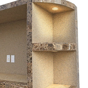 Cal FlameCal Flame Outdoor Entertainment Center ODC-2 Crystal ODC-2- BetterPatio.com