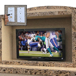 Cal FlameCal Flame Outdoor Entertainment Center ODC-2 Crystal ODC-2- BetterPatio.com