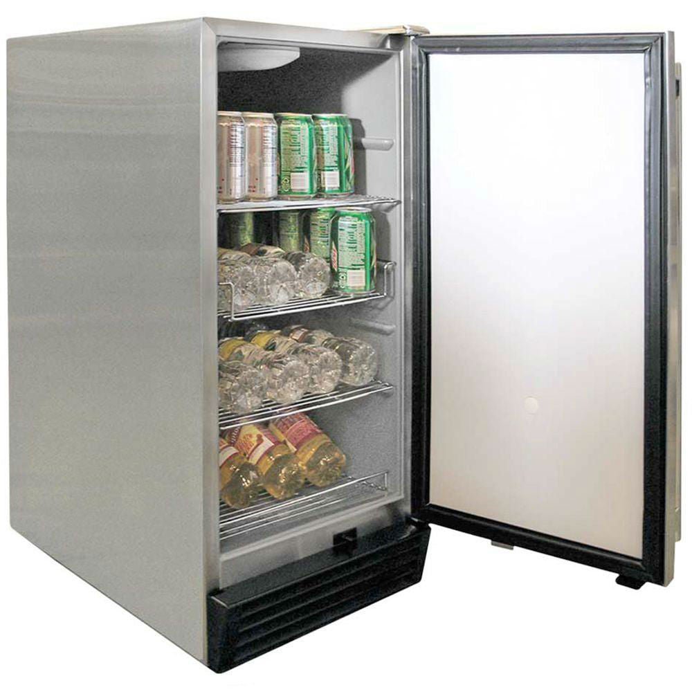 Cal FlameCal Flame Outdoor Stainless Steel Refrigerator 3.25 cu. ft. BBQ10710 BBQ10710- BetterPatio.com