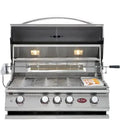 Cal Flame P4 32 Inch 4 Burner Built-In Grill with Rotisserie, Griddle BBQ19P04