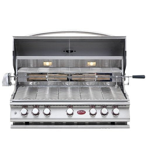 Cal FlameCal Flame P5 40 Inch 5 Burner Built-In Grill with Rotisserie, Griddle BBQ19P05- BetterPatio.com