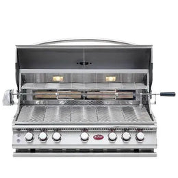 Cal Flame P5 40 Inch 5 Burner Gas Convection Grill with Rotisserie, Griddle BBQ18875CP