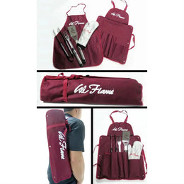 Cal Flame Utensil set with Apron and  Glove BBQ11100082