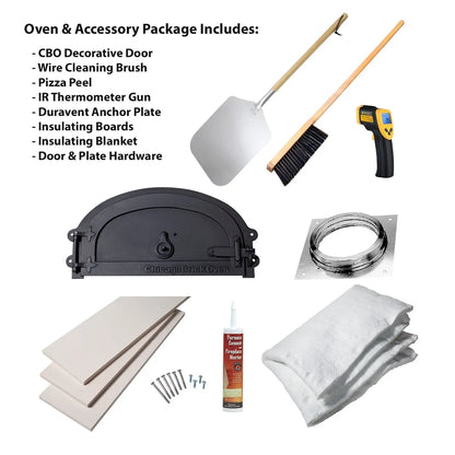 Chicago Brick OvenChicago Brick Oven 750 DIY Hybrid Wood and Gas Commercial Pizza Oven Kit CBO-O-KIT-750-HYB-NG-C-3K- BetterPatio.com