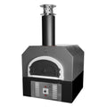 Chicago Brick Oven 750 Hybrid Gas and Wood Commercial Countertop Pizza Oven with Skirt