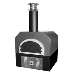 Chicago Brick Oven 750 Hybrid Gas and Wood Commercial Countertop Pizza Oven with Skirt