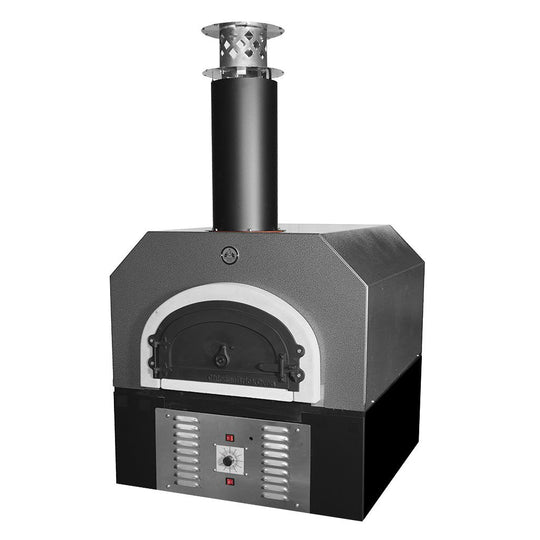 Chicago Brick OvenChicago Brick Oven 750 Hybrid Gas and Wood Commercial Countertop Pizza Oven with Skirt CBO-O-CT-750-HYB-NG-SV-C-3K-SKT- BetterPatio.com