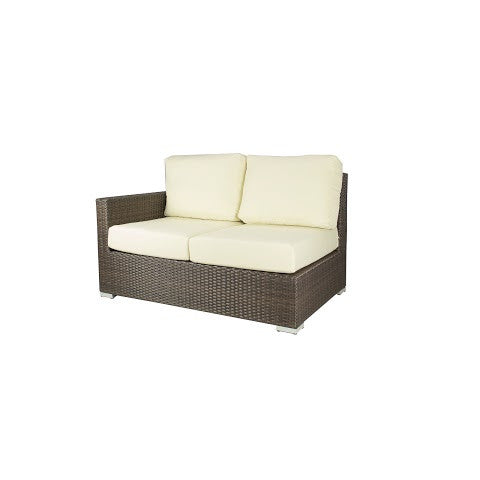 Source Furniture Lucaya Left Arm Loveseat, Espresso - BetterPatio.com
