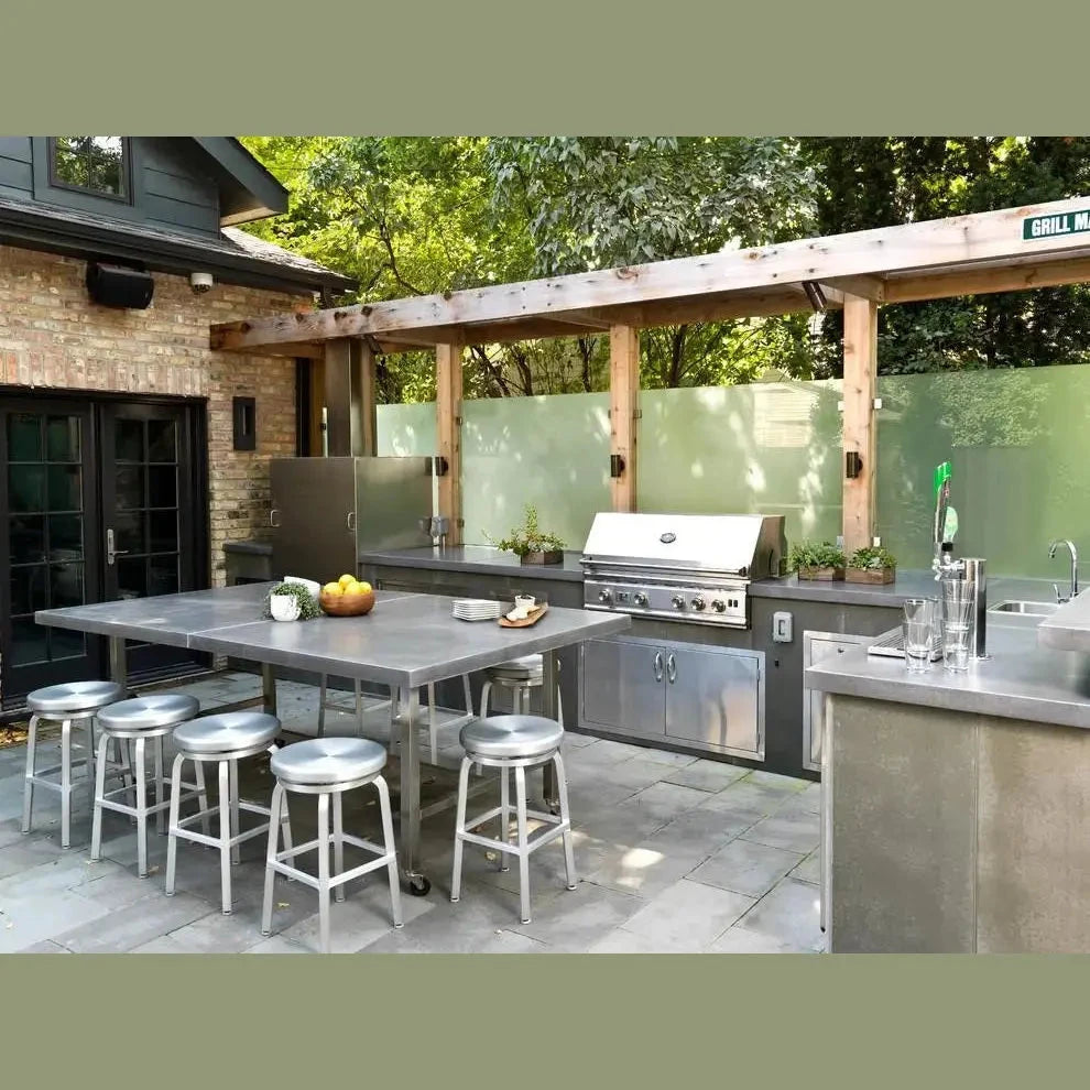 Summerset Alturi 36 ALT36T - Contemporary outdoor kitchen built-in grill installation
