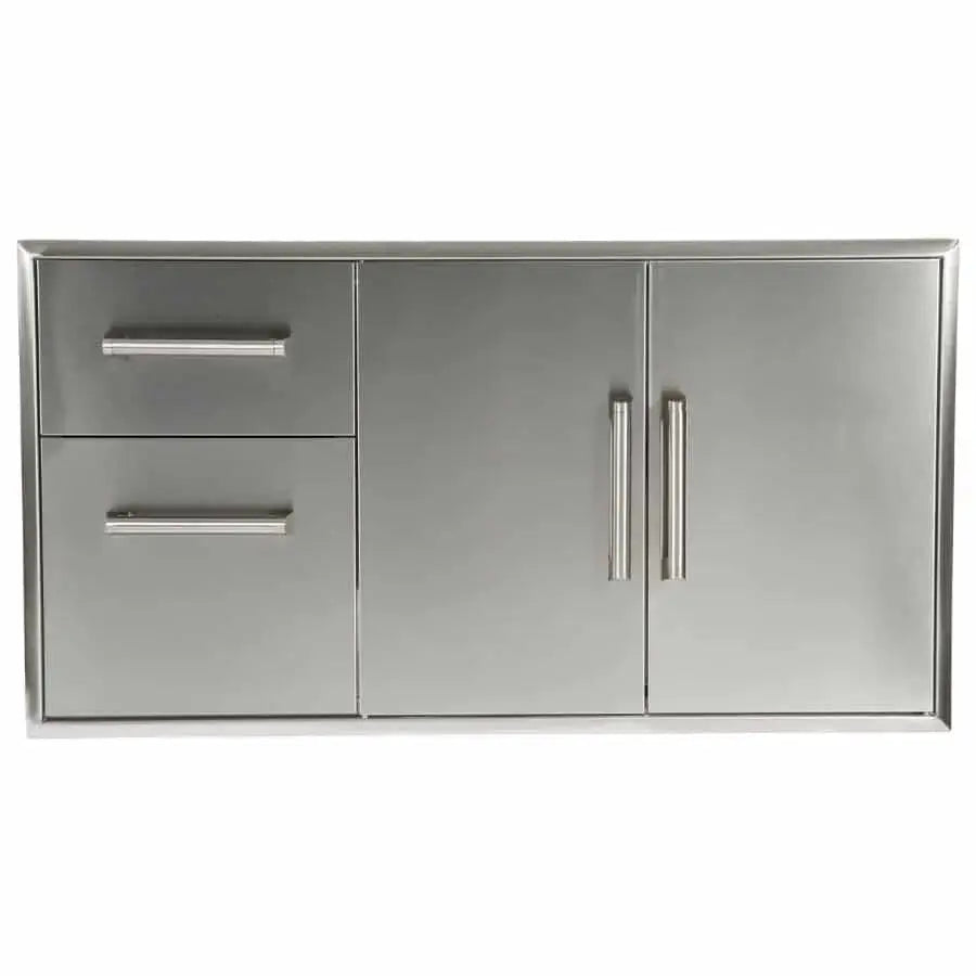 Coyote Outdoor LivingCoyote Outdoor Combination Storage Two Drawer Cabinet and Double Access Doors CCD-2DC- BetterPatio.com