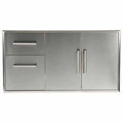 Coyote Outdoor Combination Storage Two Drawer Cabinet and Double Access Doors - C3-CD2DC