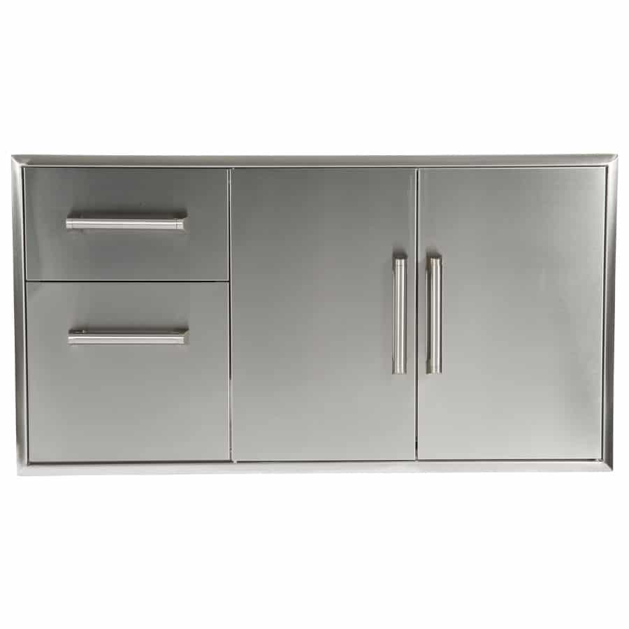 Coyote Outdoor LivingCoyote Outdoor Combination Storage Two Drawer Cabinet and Double Access Doors CCD-2DC- BetterPatio.com