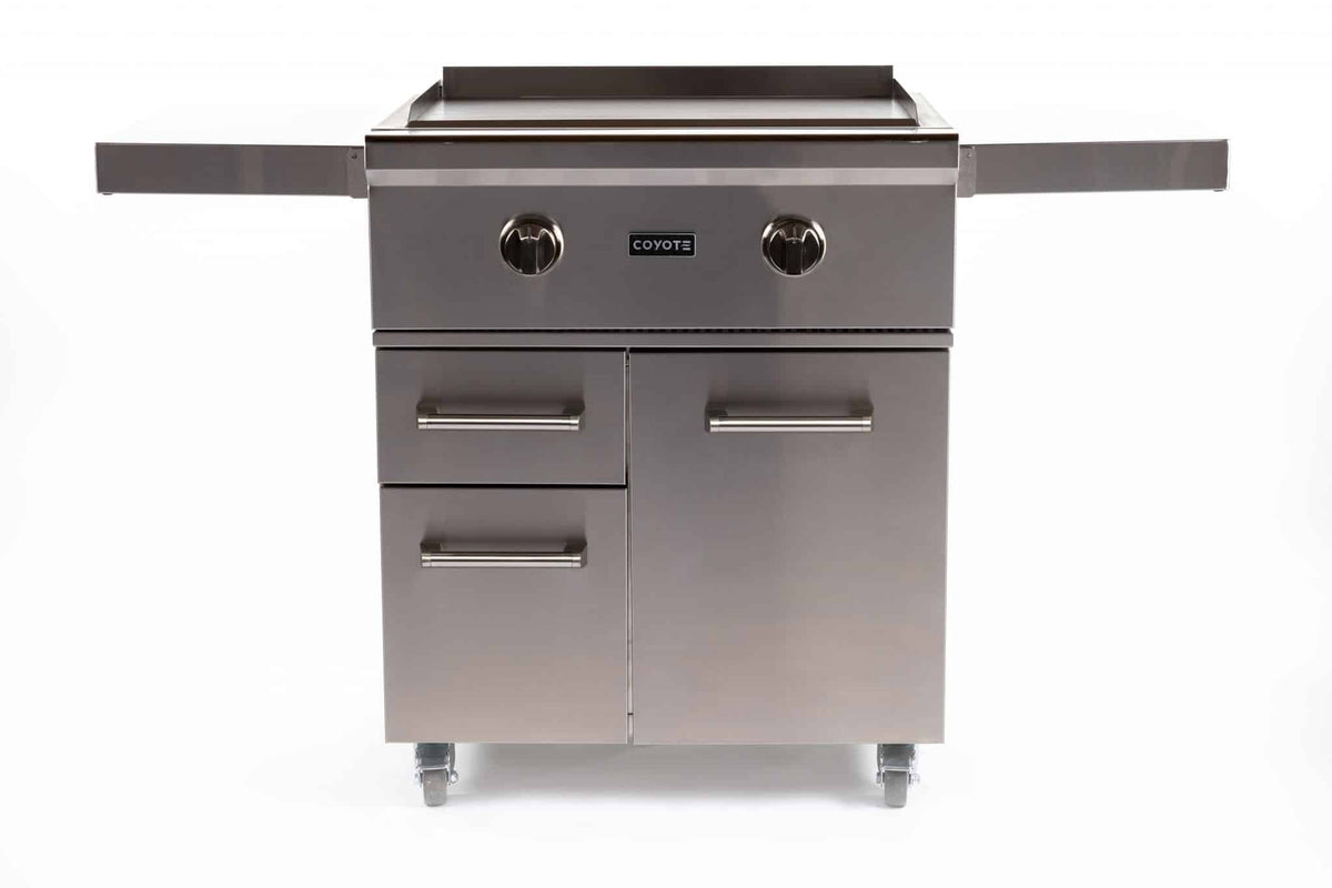 Coyote Outdoor LivingCoyote Outdoor Living 30 Inch Flat Top Grill C1FTG30-LP-CART- BetterPatio.com