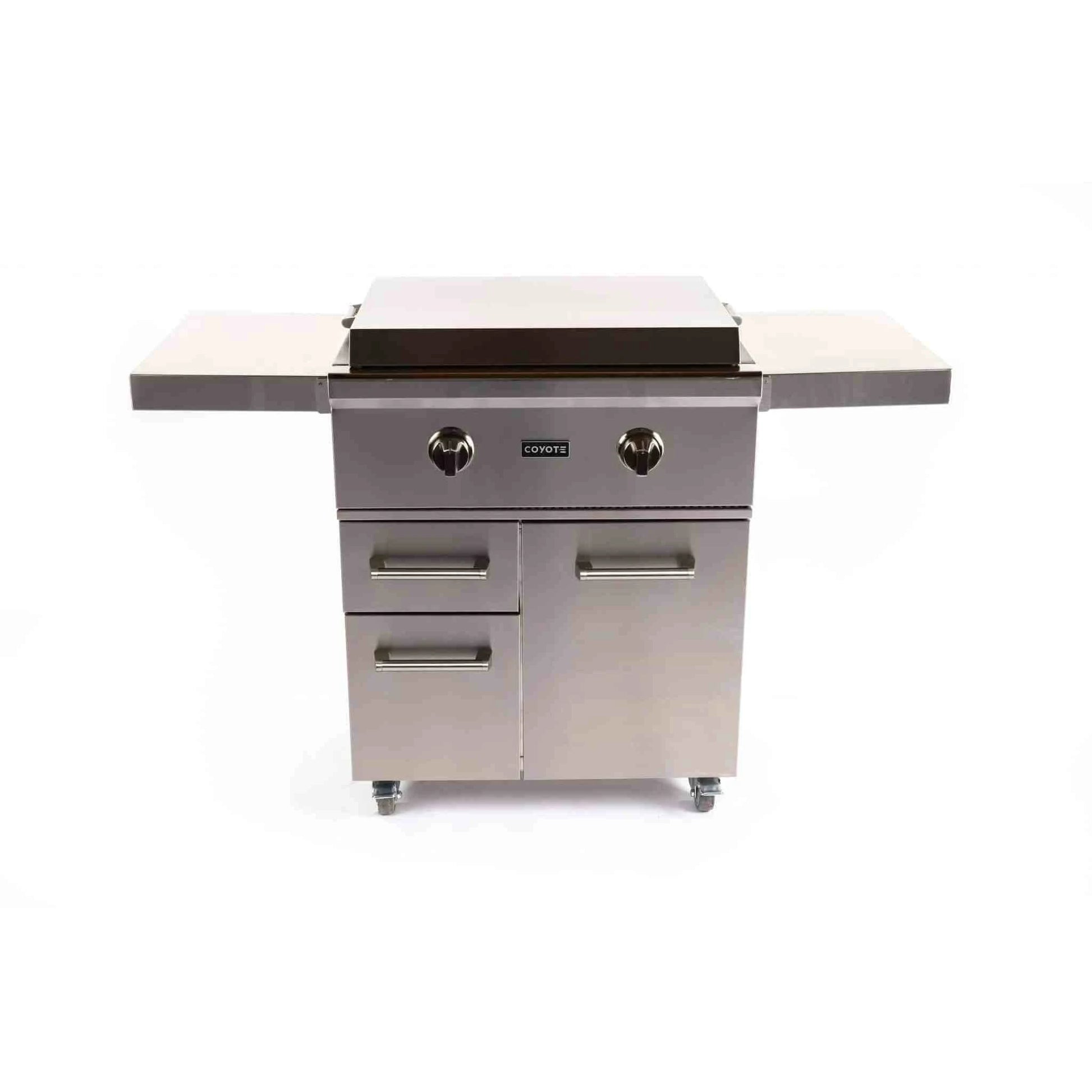 Coyote Outdoor LivingCoyote Outdoor Living 30 Inch Flat Top Grill C1FTG30-LP-CART- BetterPatio.com