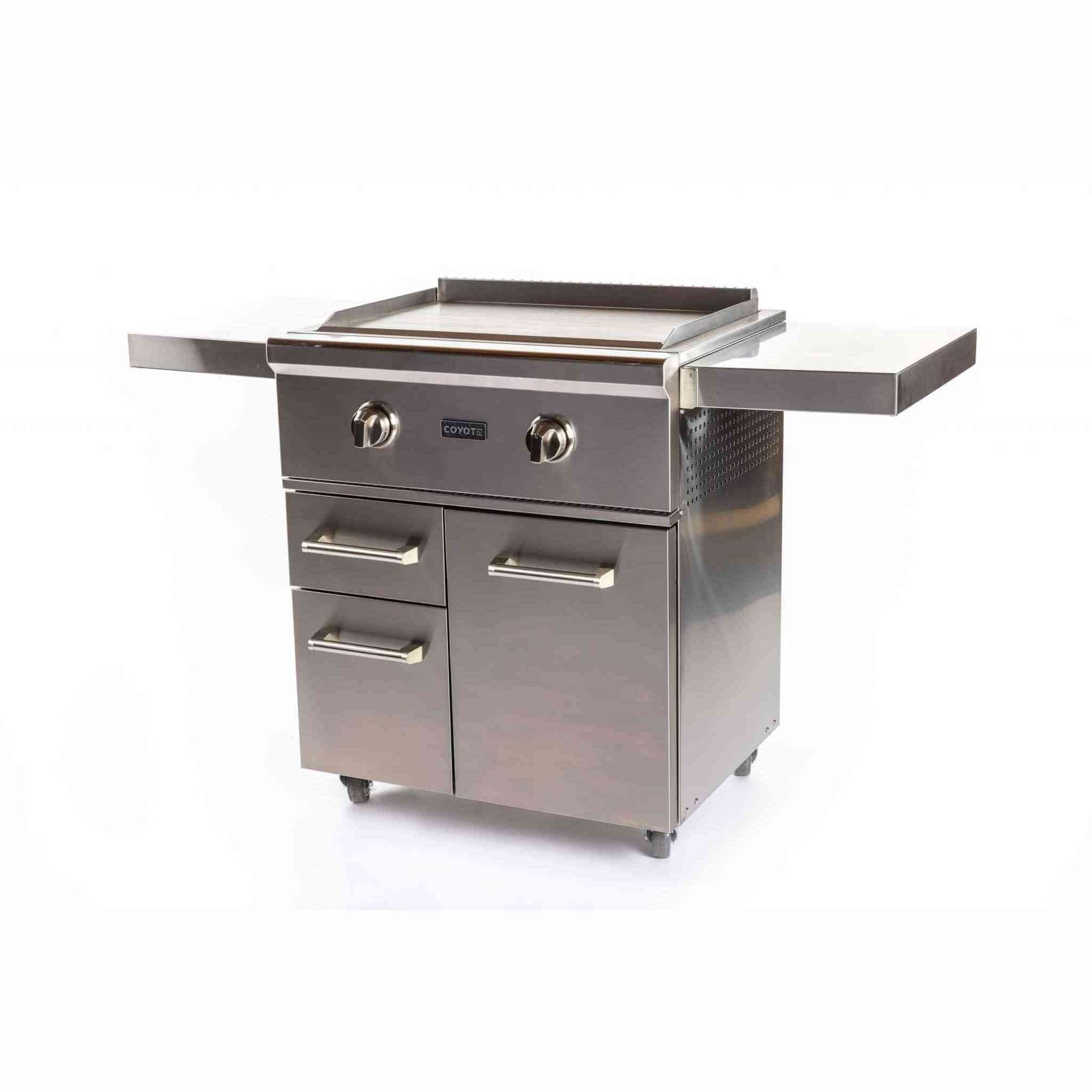 Coyote Outdoor LivingCoyote Outdoor Living 30 Inch Flat Top Grill C1FTG30-LP-CART- BetterPatio.com