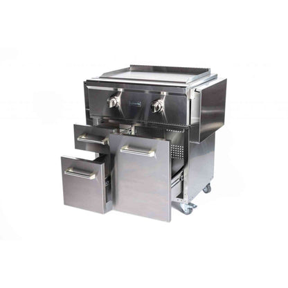 Coyote Outdoor LivingCoyote Outdoor Living 30 Inch Flat Top Grill C1FTG30-LP-CART- BetterPatio.com