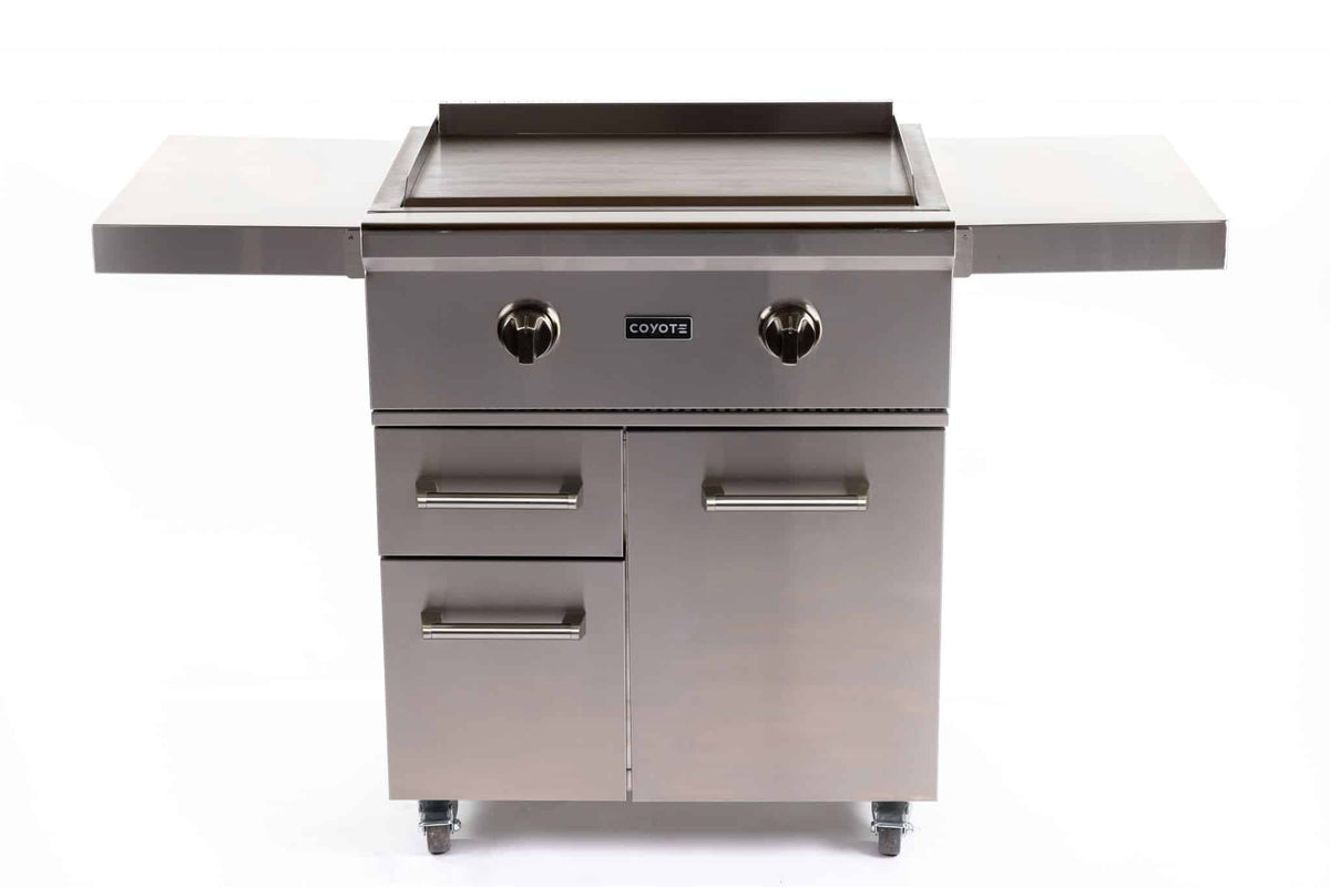 Coyote Outdoor LivingCoyote Outdoor Living 30 Inch Flat Top Grill C1FTG30-LP-CART- BetterPatio.com